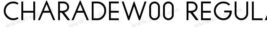 CharadeW00 Regular字体转换